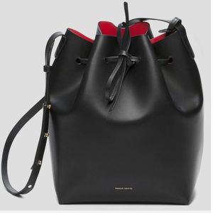 Mansur Gabriel Mini Mini Black Bucket Bag